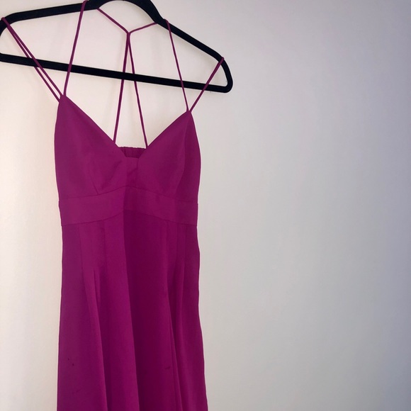 Express Fuchsia A-line Mini Dress - Picture 5 of 6